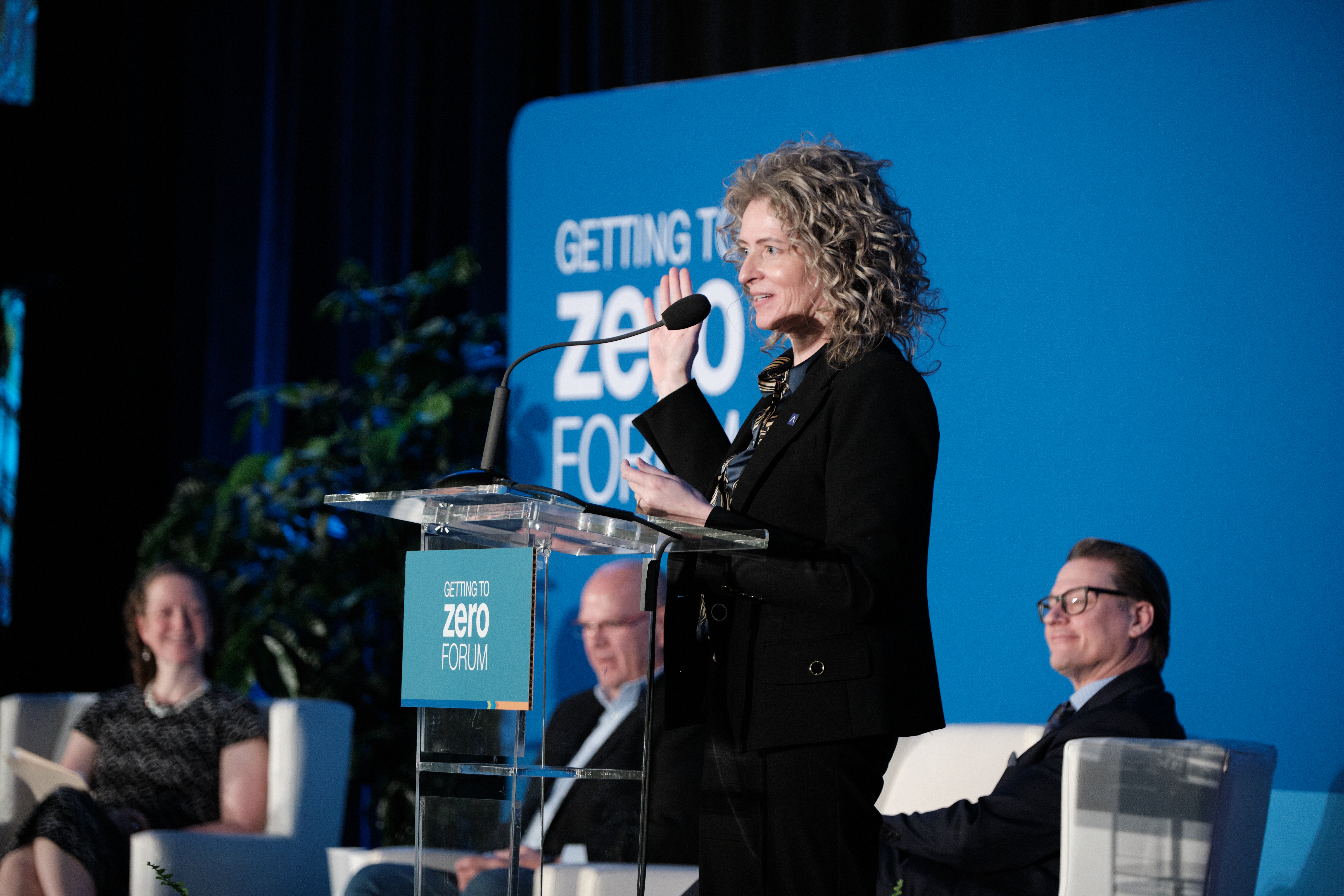 Holly Paeper speaking at the Getting to Zero Forum 2024