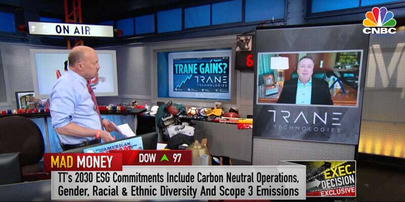 Trane Technologies on mad money CNBC show